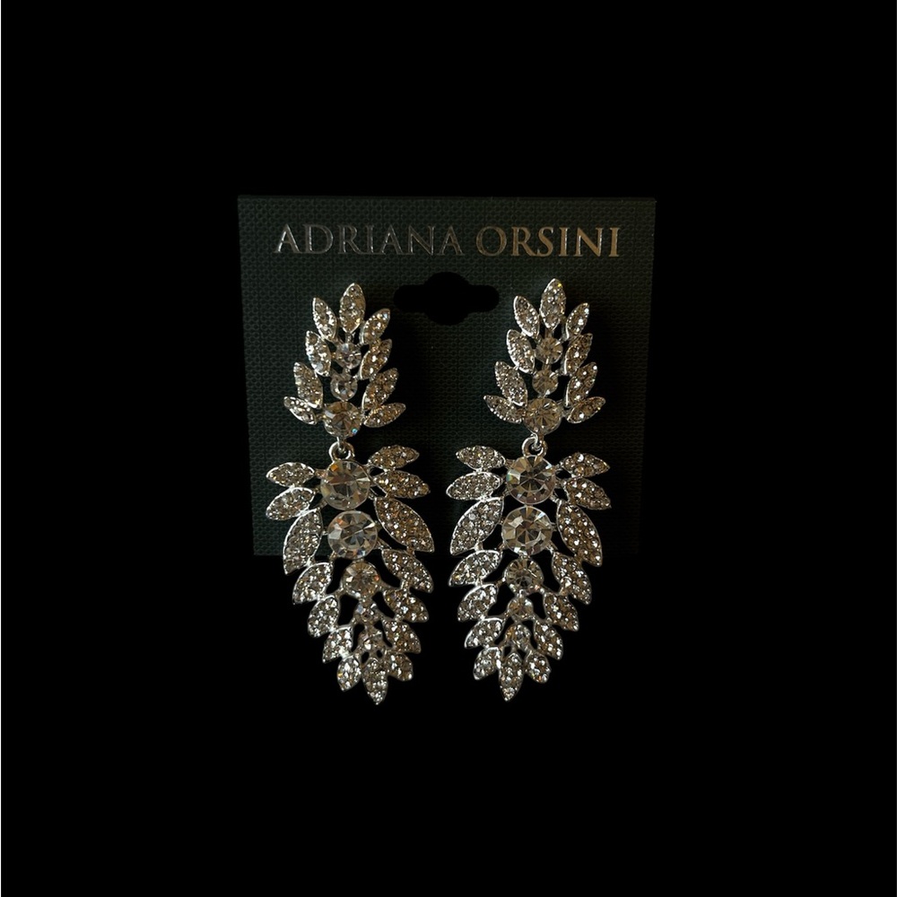 NWT Rhinestone Chandelier Earrings - Picture 2 of 6